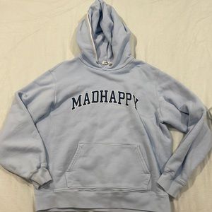 Blue mad happy sweatshirt